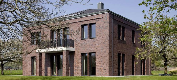 Visitenkarte in Backstein