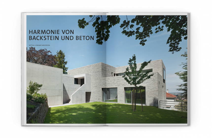 Moderne Einfamilienhäuser aus Backstein