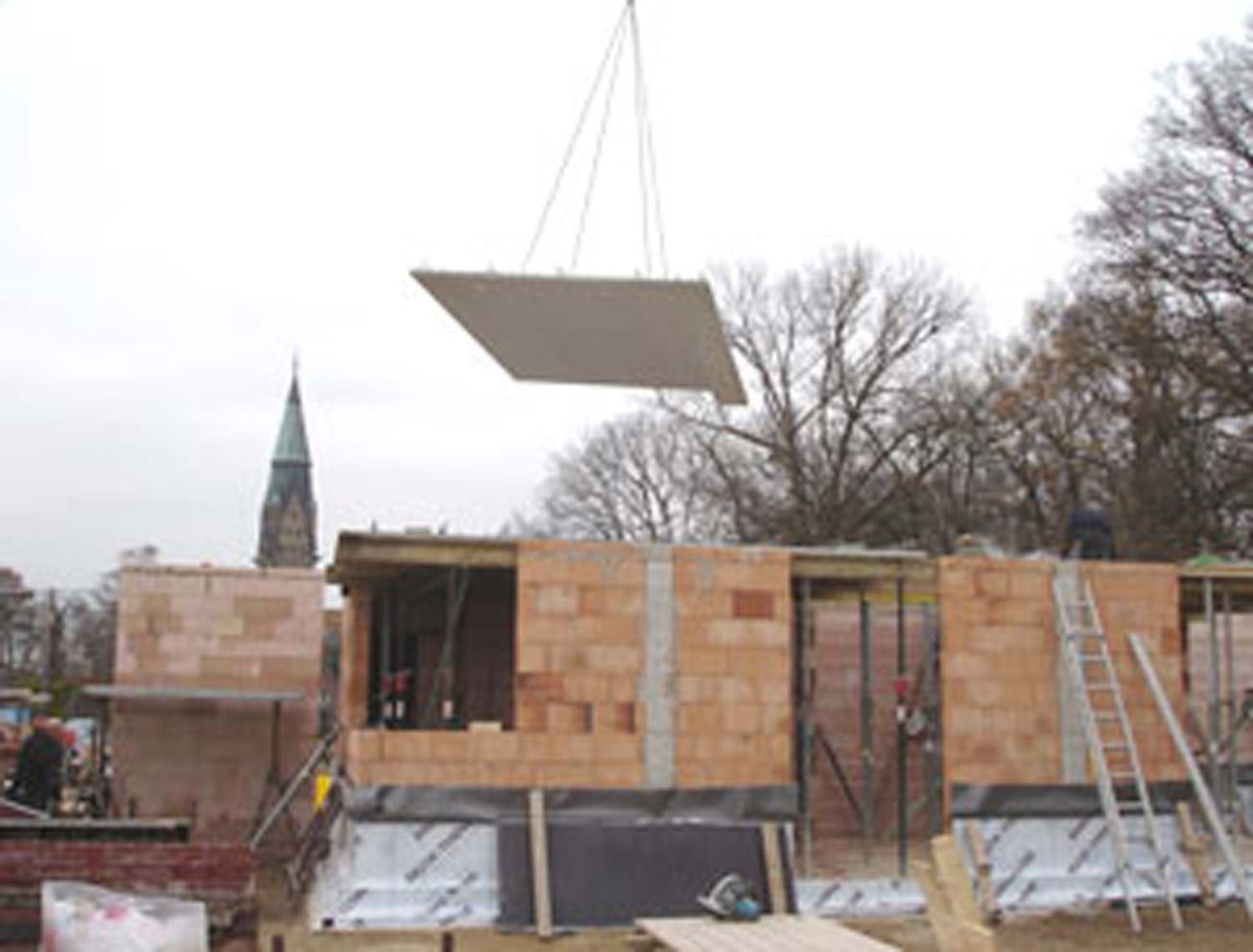 Das Erdgeschoss entsteht