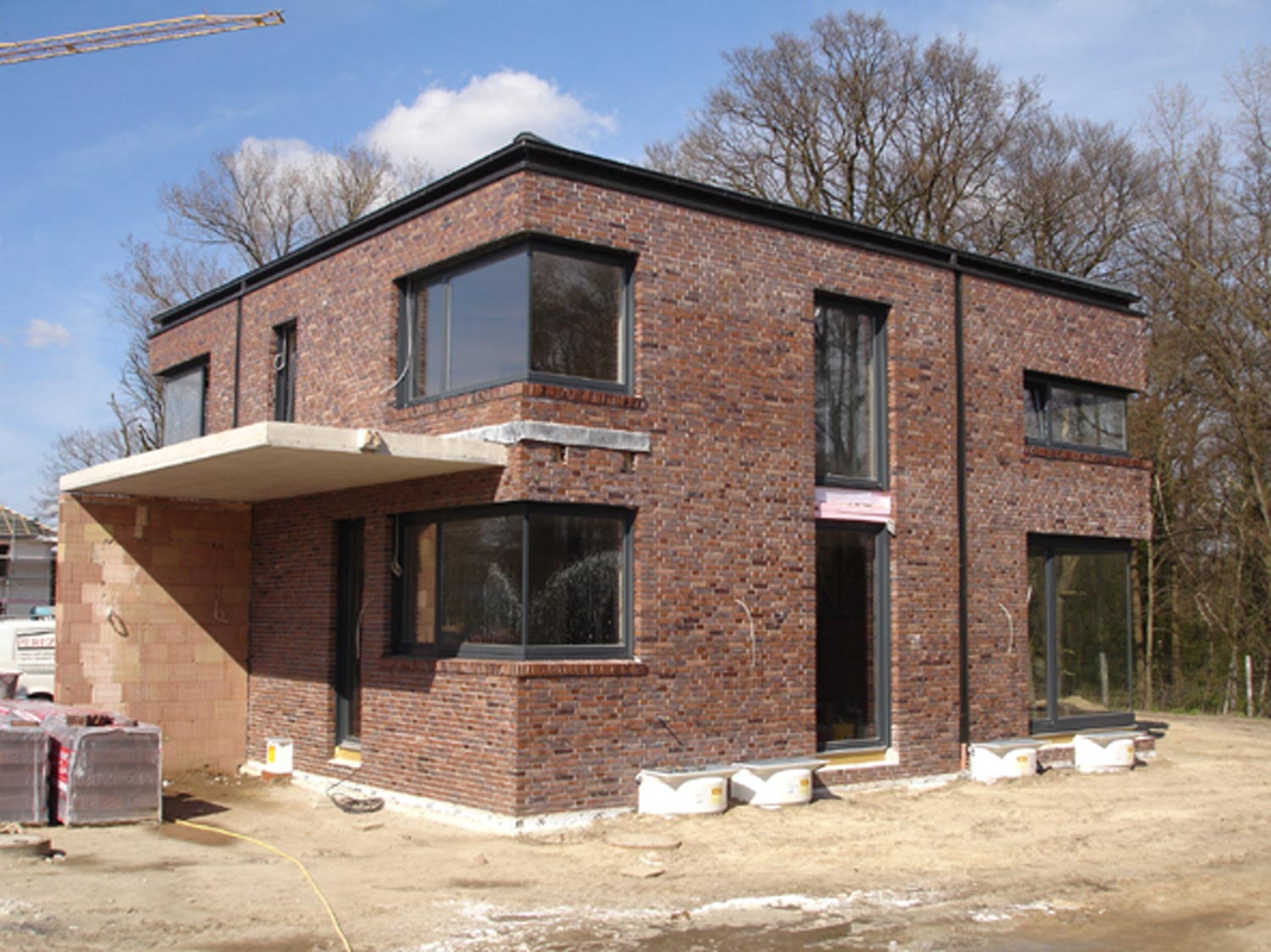 Fenster sind eingebaut